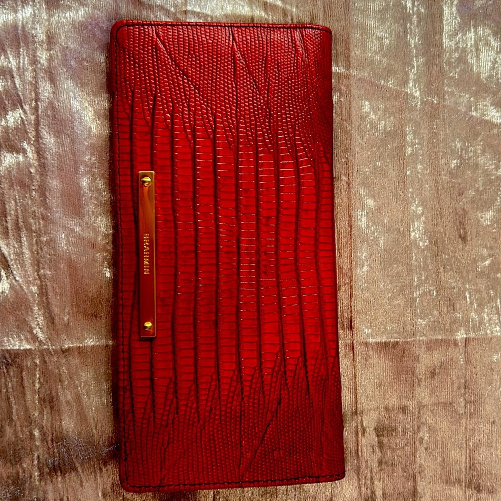 Brahmin bright red wallet